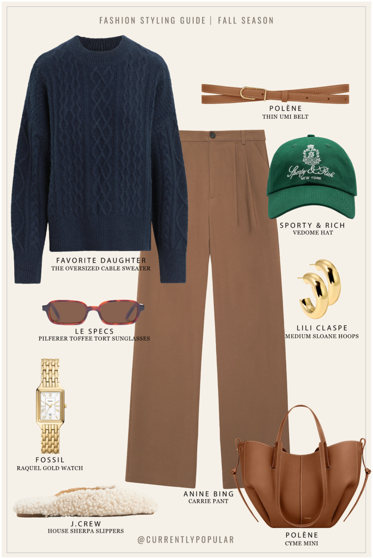 Fall Style: How to Style a Navy Cable Sweater